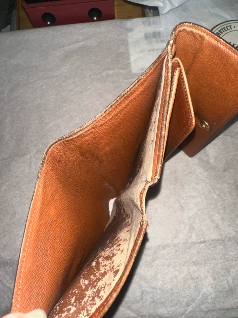 Louis Vuitton Brown and Gold Monogram Wallet - Picture 8 of 14